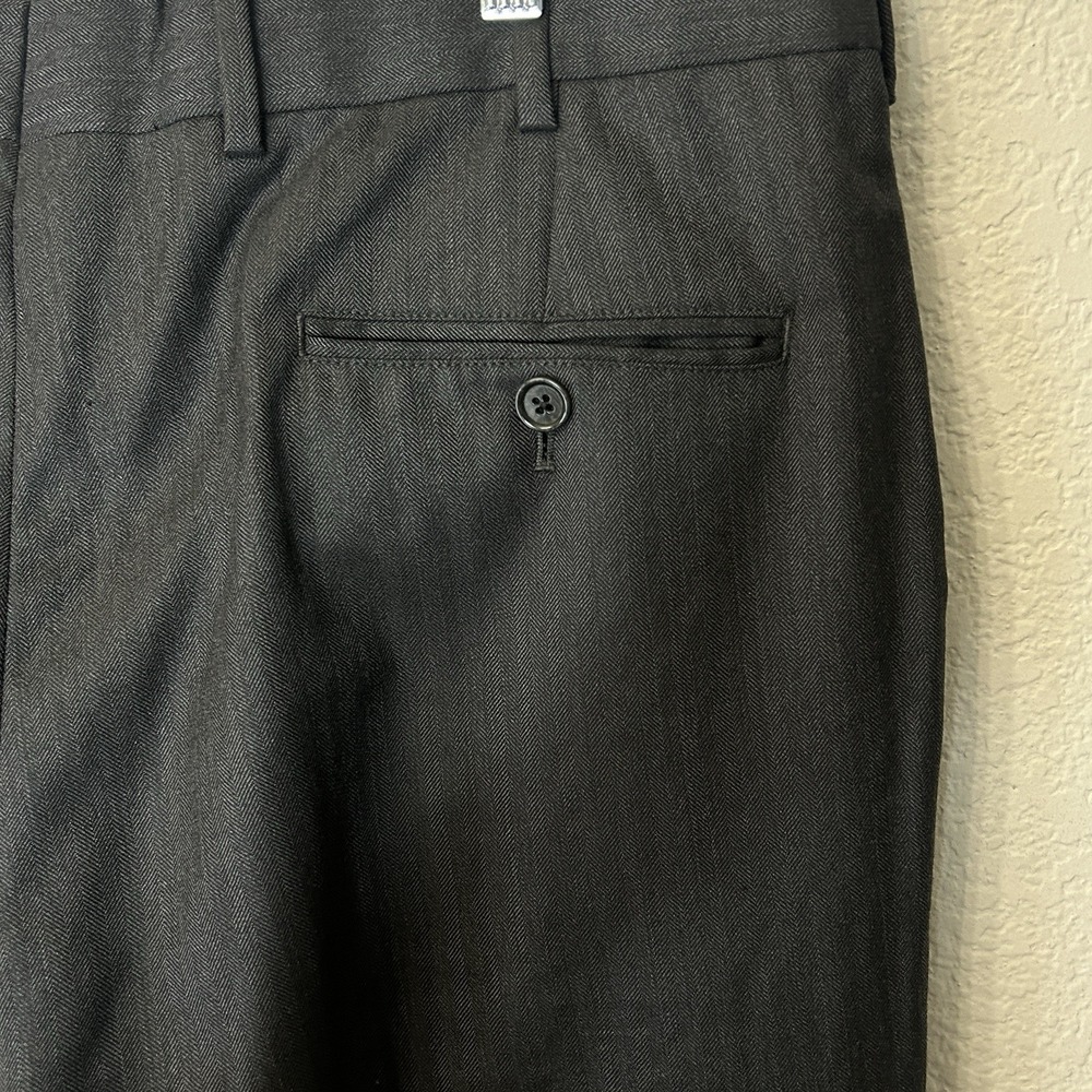 Brooks Brothers 1818 Madison Suit Pants Mens 36x30 Charcoal Gray 100% Wool USA - Picture 4 of 14